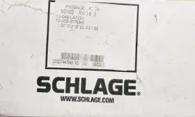 ND1OS SCHLAGE Passage Latch Rhodes Lever Keyed Oil Finish