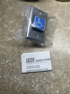 422-BA-24VU SDC Security Door Push Switch Steel Finish #3
