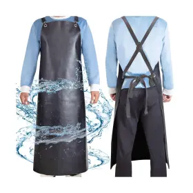 762983173606 SHEOMERN Waterproof Rubber Apron Anti Tear
