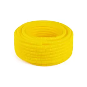 Shurtek Yldpens112100 1.5 Inch X 100 Ft. Flexible Corrugated Yellow Ldpe Non-split T... Fast