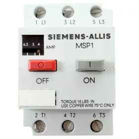 MSP10L SIEMENS Allis Manaul Starter Overload Protector