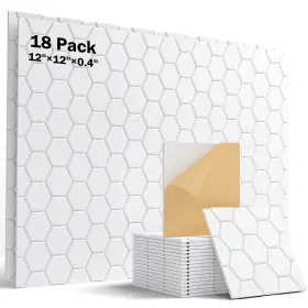 Honeycomb SOUNDSBAY Soundproof Wall Panels Adhesive Pack Foam