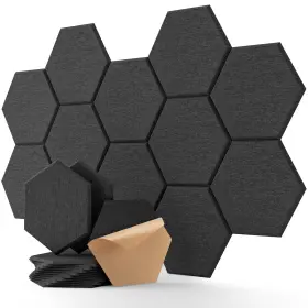 Hexagon SOUNDSBAY Acoustic Panels Pack Soundproof Wall High
