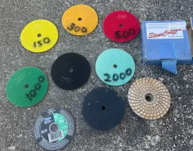 1B-M5H-0506 STONECRAFT Stone Craft Polishing Pad Set