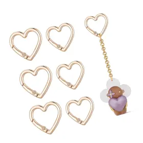 5259UKLN5938 STRENDIER Lxuejie Pack Heart Keychain Clip Zinc