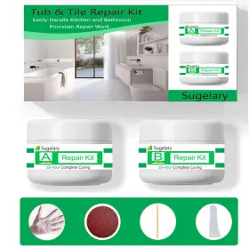 769135410879 SUGELARY Porcelain Repair Fiberglass Tub Shower