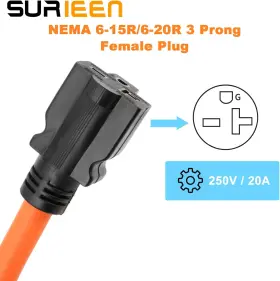 445013236276 SURIEEN Welder Adapter Cord Nema Prong Male Plug #3