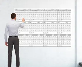 Sg-blank-ann-cal SWIFTGLIMPSE Oversized Erasable Laminated