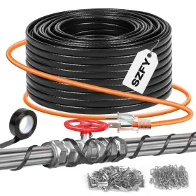 80FT SZFY Heat Tape Water Deicing Cable Pipe