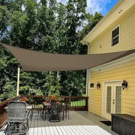 Tang 693614146754 16ft X 18ft Sun Shade Sail Rectangle Outdoor Canopy Uv Block Sunshades For