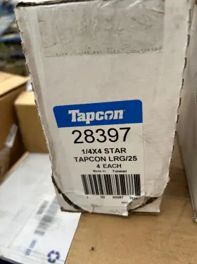 24345 TAPCON / ITW BRANDS Hex Washer Head Concrete Anchors #3