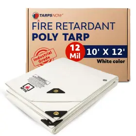 CSP12FW-1012 TARPSNOW Mil Fire Retardant Canvas Tarp Grommets