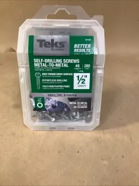 21308 TEKS Phillips Pan Head Zinc Steel Sheet Screws