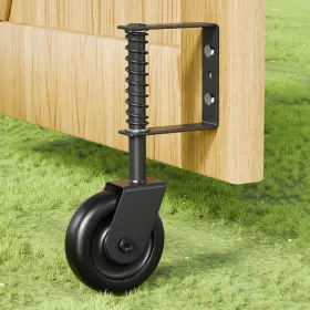 TB-GW-BK-4.5-1 TIBEGOLD Gate Wheel Wooden Fence
