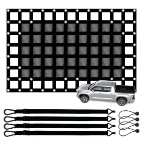 TK-CARGONET-GREY-3FT TKLOOP Tailgate Cargo Net Bed Su