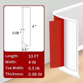 TJX5 TOLANBBT Baseboard Molding Wall Base Cove Flexible Adhe #2