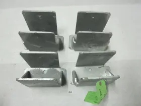4X6-SP4 TOP PARTS USA Set Galvanized Steel Post Boot Base