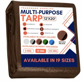 641945921441 TRADEMARK SUPPLIES Waterproof Tarp Mil Poly Cano