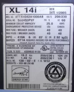 ACC18776 TRANE Central Air Conditioner Condenser #2