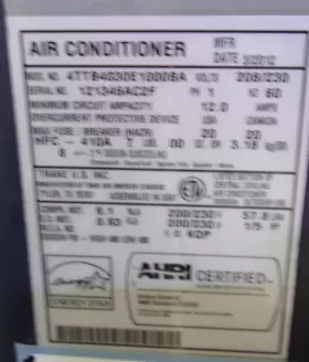 ACC18825 TRANE Central Air Conditioner Condenser #2