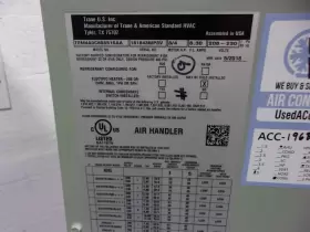 ACC19681 TRANE Central Air Conditioner Handler #2