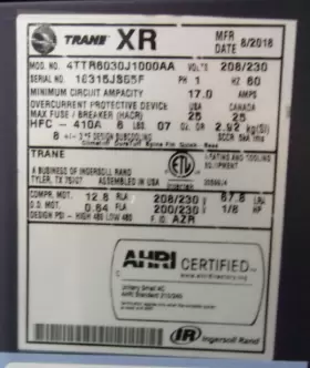 ACC19690 TRANE Central Air Conditioner Condenser #2