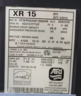 ACC19892 TRANE Central Air Conditioner Condenser #2