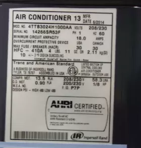 ACC19911 TRANE Central Air Conditioner Condenser #2