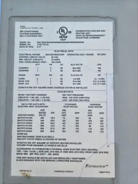 EAC180A3E0A TRANE Central Air Conditioner #2