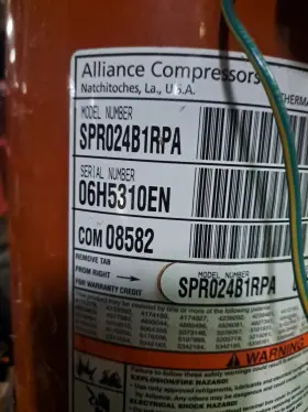 SPR024B1RPA TRANE Central Scroll Ac Compressor