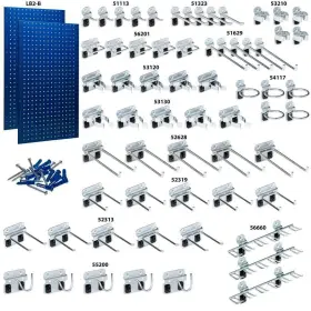 LB2-BKIT TRITON PRODUCTS Pegboards Square Hole Lochook #2