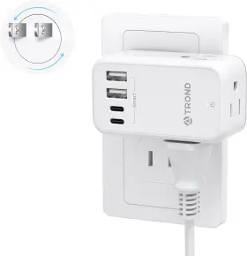 TD-EA-US23 TROND Prong Adapter Rotating Plug