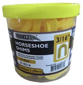 732826101721 TROXELL USA Horseshoe Shim Tile Spacer Jar #2