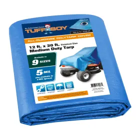 B1220 TUFFBOY Waterproof Tarp Mil Poly Cover Tear Resi