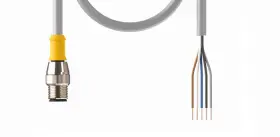 4.5T-3 TURCK Single Ended Cordset Eurofast Male Straight Wire
