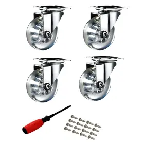SKU165 UPONE Swivel Caster Wheels Rubber Fu