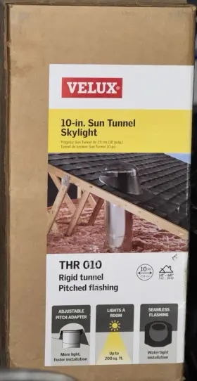 THR-010 VELUX Sun Tunnel Skylight Acrylic Dome High Density