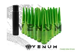 14X1.5 VENUM WHEEL ACCESSORIES Powder Coated Candy Lime Spike