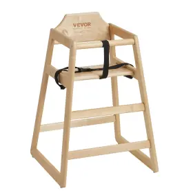 GJBBDSMCTKW025LN0V0 VEVOR Wooden High Chair Babies Toddlers