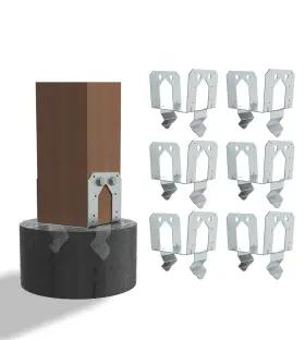 PB-666 VIKOFAN Post Base Anchor Concrete Galvanized Steel