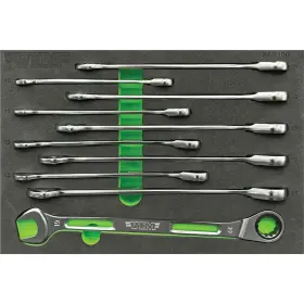 SAR100 VIM TOOLS Angled Ratcheting Combination Wrench Set