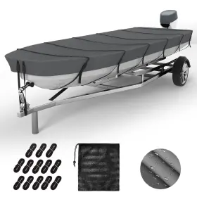 VP-4JON VINPATIO Jon Boat Cover Waterproof Oxford Fabric Uv