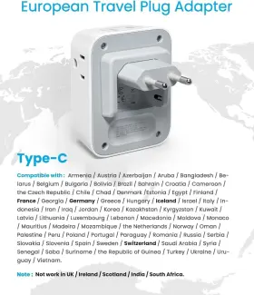 OL-519EU VINTAR Travel Plug Adapter #3