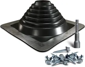 VDRPFSS4B-1H VIVIDA Roof Vent Pipe Flashing Silicone Boot
