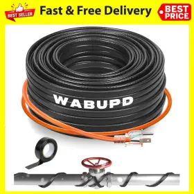 50FT WABUPD Heat Tape Water Deicing Pipe Cable Electric