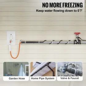 790943528142 WACTO Regulating Pipe Heating Cable Freeze Pvc #2