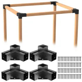 767427413607 WILKBLCK Pergola Woodworks Right Angle Corner