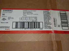 2300BAC WIREMOLD Nonmetallic Raceway Adhesive Base Cover #2