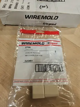 2706 WIREMOLD Uniduct Cover Clip Fitting Raceway