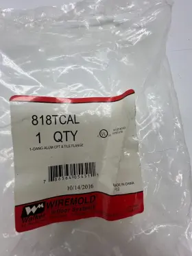 818TCAL WIREMOLD Walker Cover Plate Flange Metallic #2